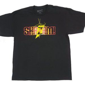 Shazam! Superhero Black Graphic T-Shirt